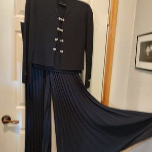 Escada 3 Piece Wide Leg Pant Suit, Sweater, Tank Top, & Wide, Flare Leg Pants
